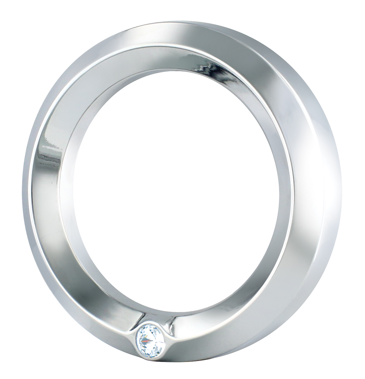 Chrome Kenworth Speed/Tachometer Gauge Cover W/ Diamond - Clear
