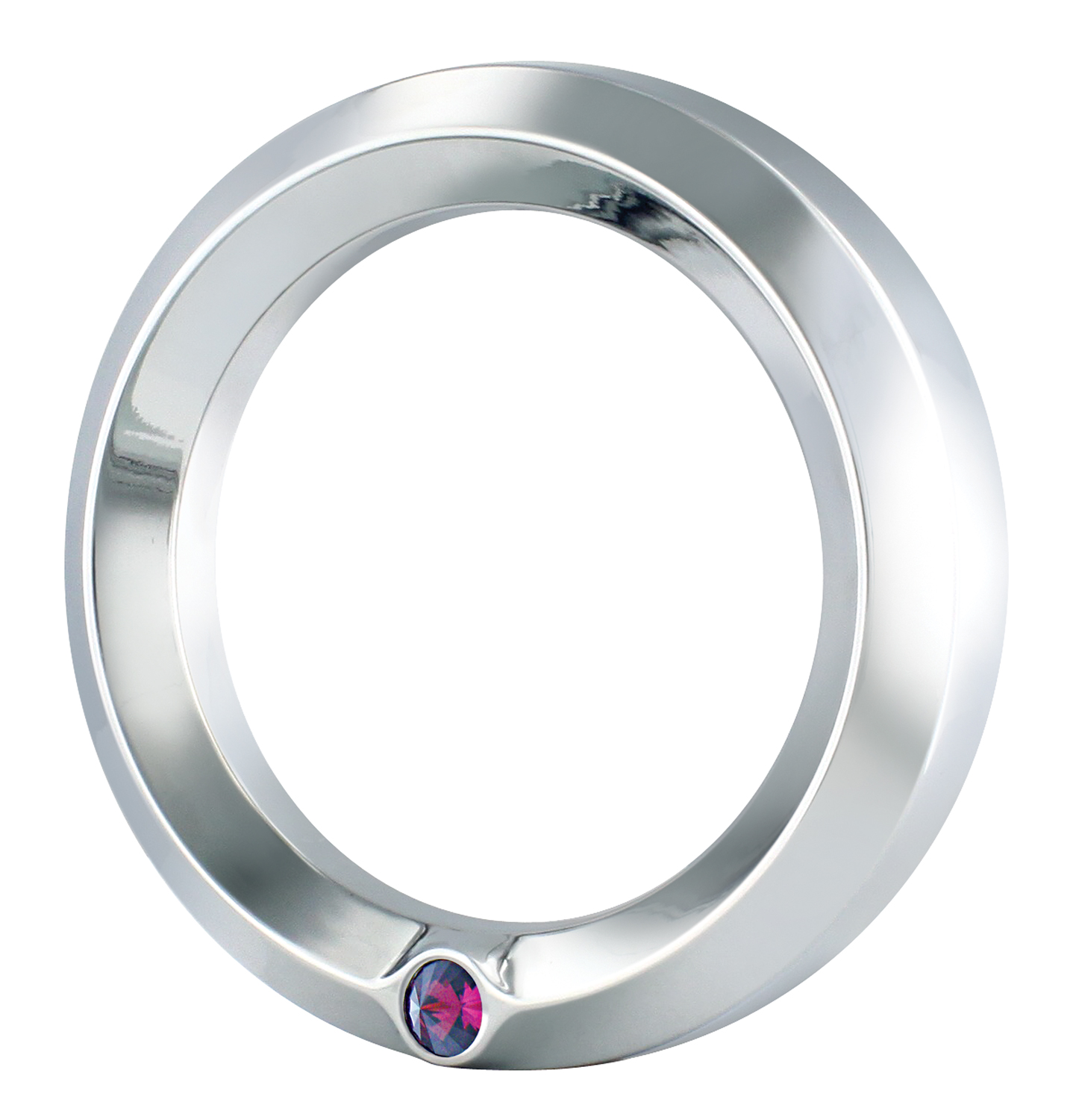 Chrome Kenworth Speed/Tachometer Gauge Cover W/ Diamond - Purple