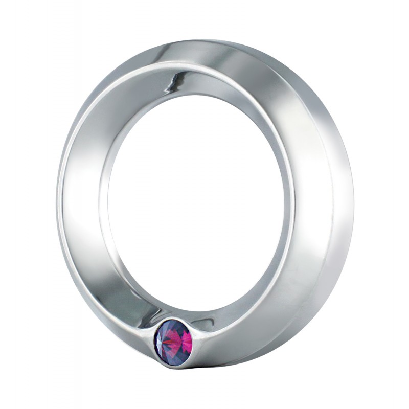 Chrome Peterbilt Speed/Tachometer Gauge Cover W/ Diamond - Purple