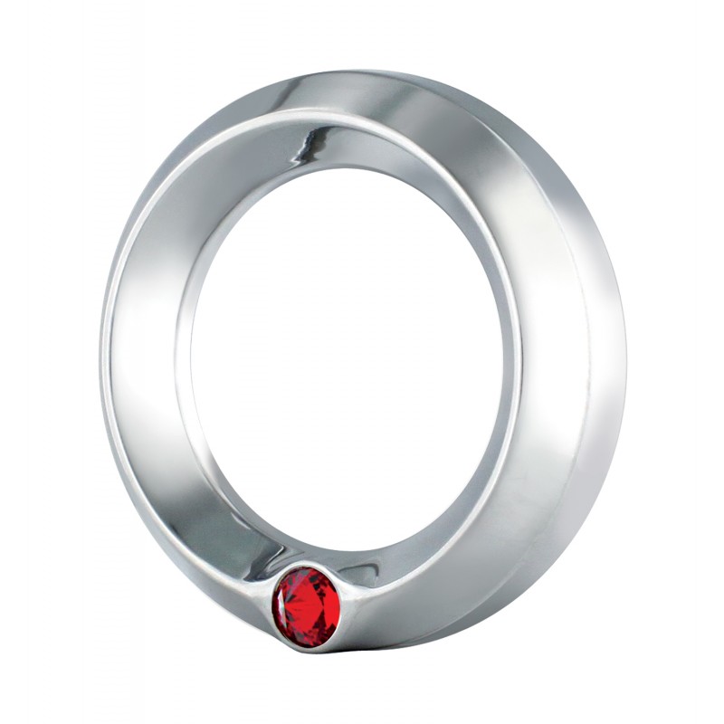 Chrome Peterbilt Speed/Tachometer Gauge Cover W/ Diamond - Red