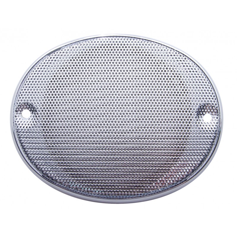 Chrome Plastic Kenworth/International Oval C.B. Speaker Cover