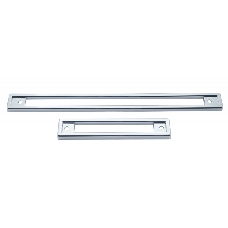 (2/Card) Chrome Plastic Early Peterbilt Instrument Panel Covers