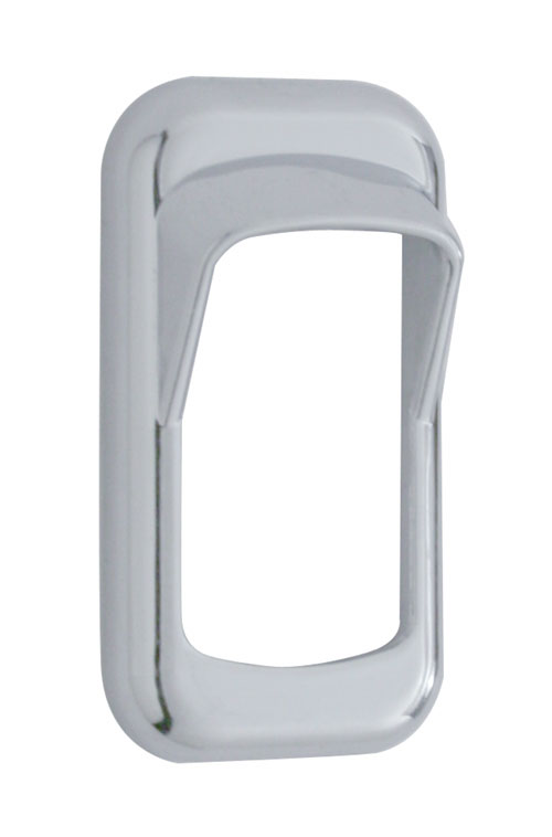 (3/Card) Chrome Plastic Rocker Switch Trim W// Switch Guard