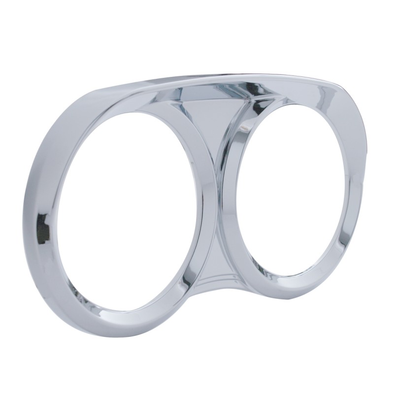 Chrome Plastic 2006+ Peterbilt Dual Gauge Cover