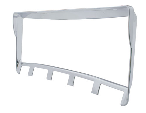 Chrome Plastic 2006+ Kenworth Right Dash Trim W/ Visor