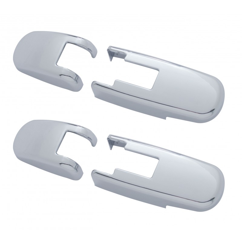 (2/Card) Chrome Plastic 2006+ Kenworth T660 Hood Latch Cover