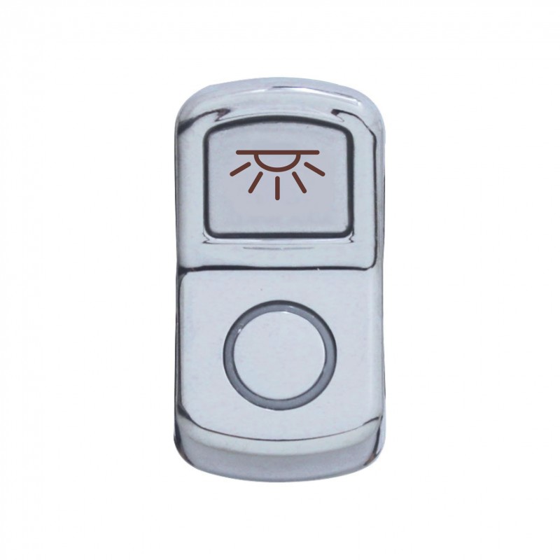 Chrome Plastic "Cab Light" Rocker Switch Cover - Plain