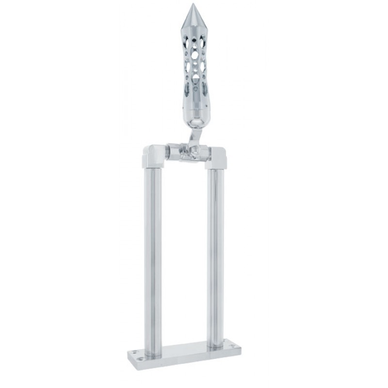 Chrome 11" Air Horn Valve With "Daytona" Spike Grip