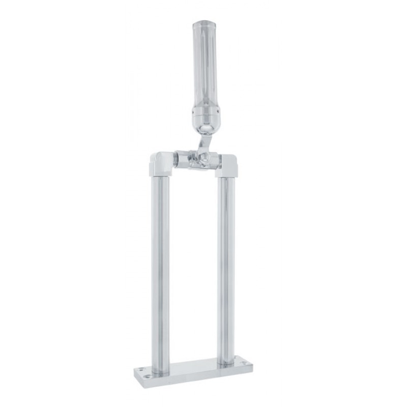 Chrome 11" Air Horn Valve With "Dallas" Grooved Grip