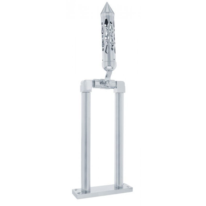 Chrome 11" Air Horn Valve With "Brooklyn" Spike Grip