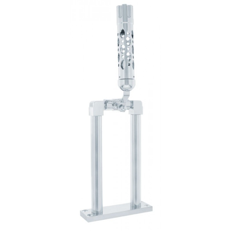 Chrome 11" Air Horn Valve With "Austin" Gun Cylinder Grip