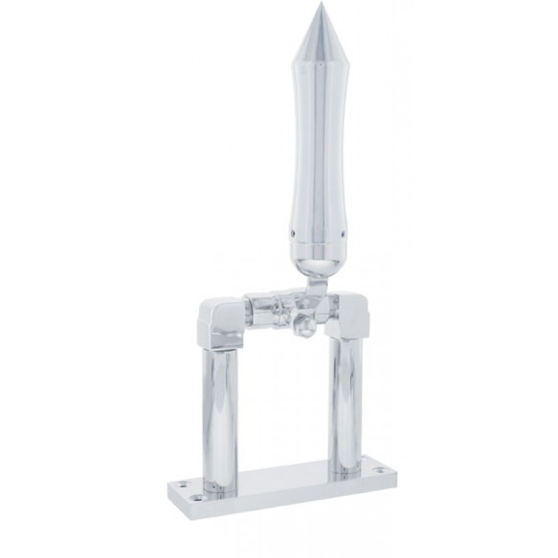 Chrome 4" Air Horn Valve With "Talladega" Spike Grip