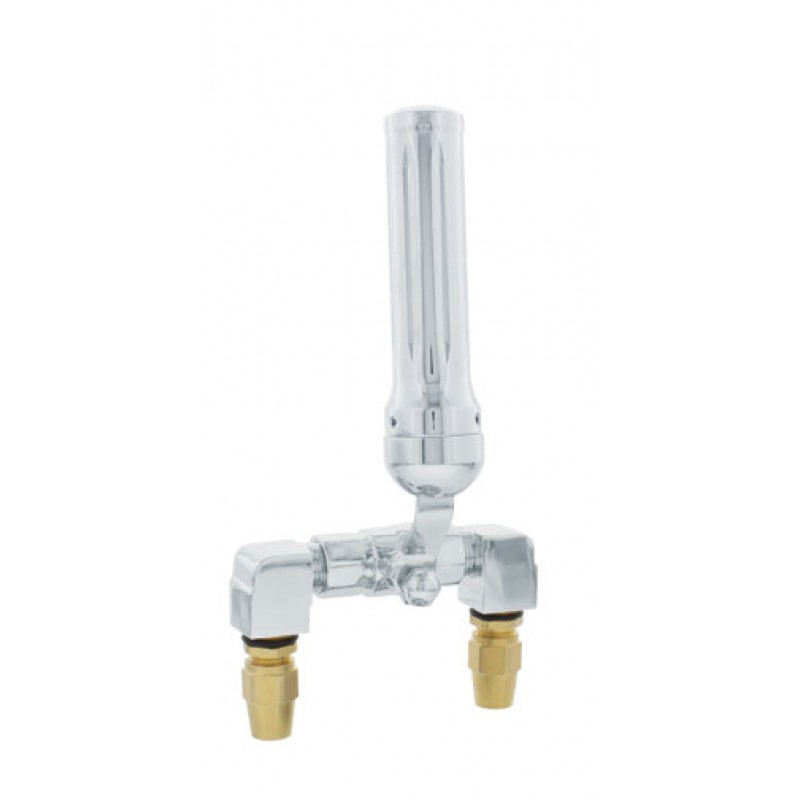 Chrome Air Horn Valve Lever With "Dallas" Grooved Grip