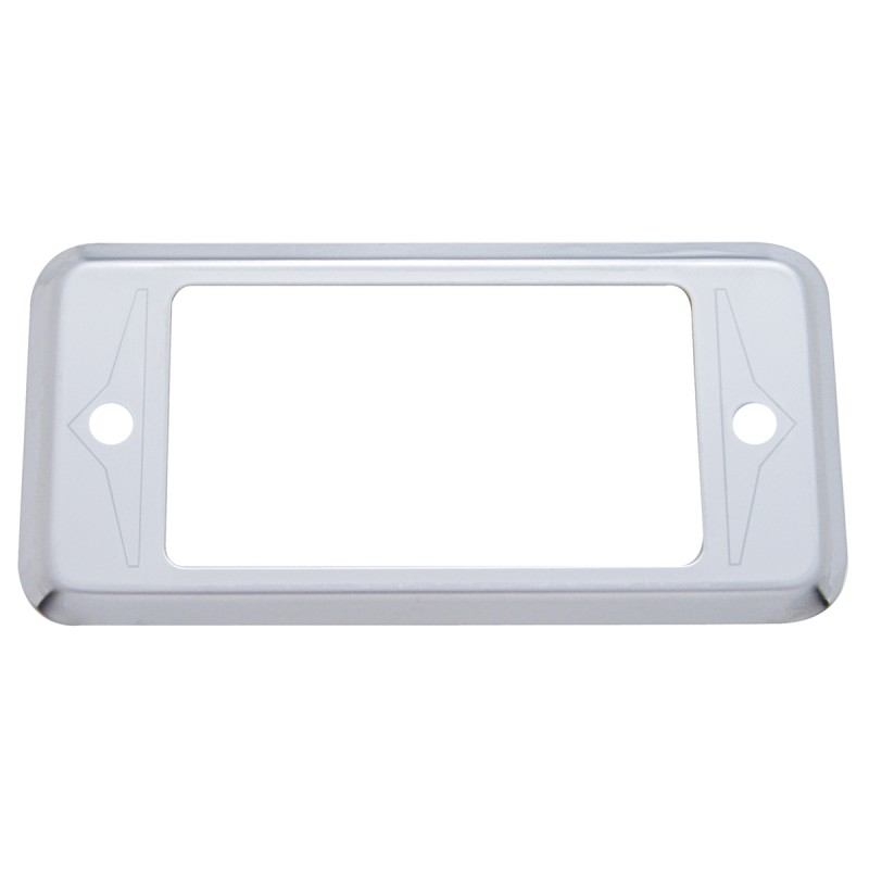 Stainless Steel Peterbilt "A" Panel Pocket Hole Cover - Etched Design