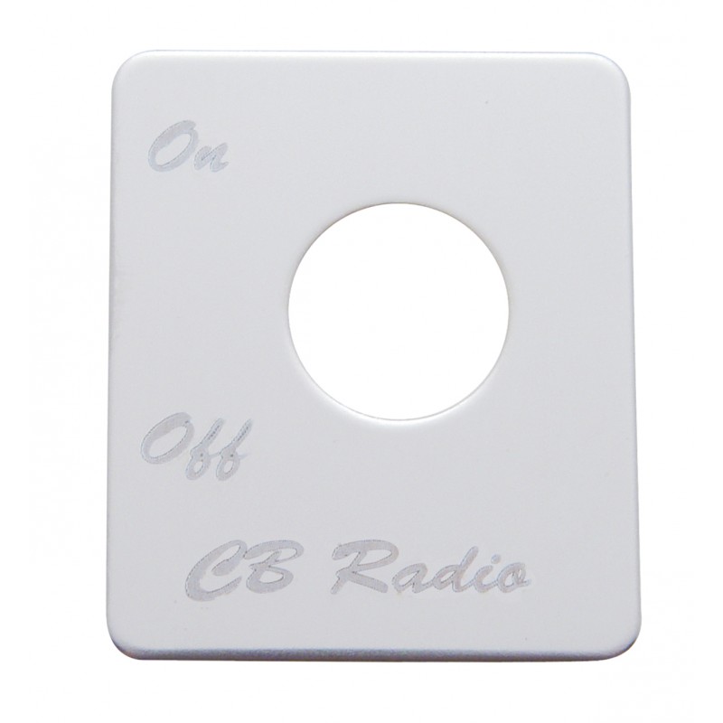 Stainless Steel Peterbilt Switch Plate - C.B. Radio