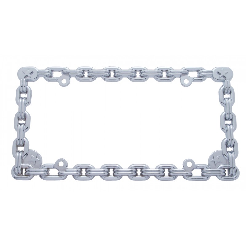 *Closeout* Chrome Double Chain License Frame