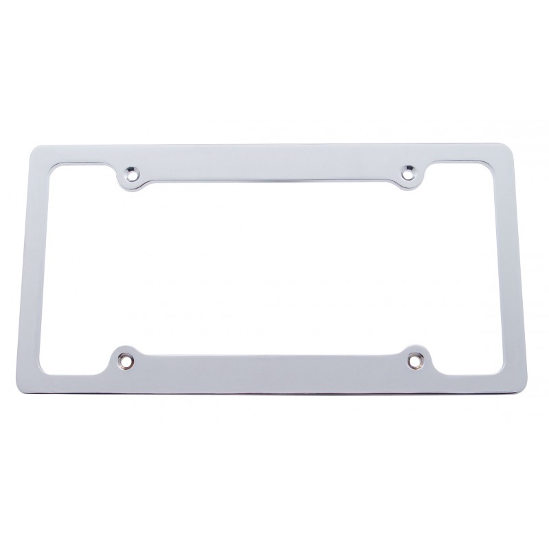 Aluminum Plain Polished Finish Billet License Frame