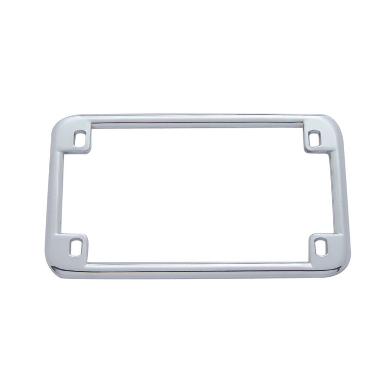 Chrome Plain Motorcycle License Frame