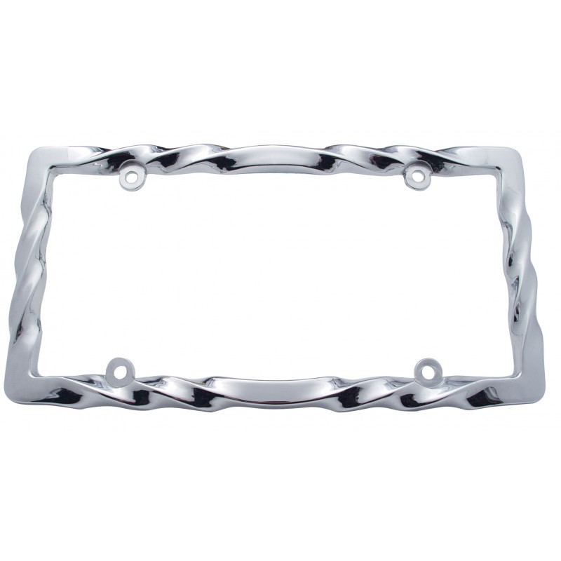 Chrome Twist License Frame