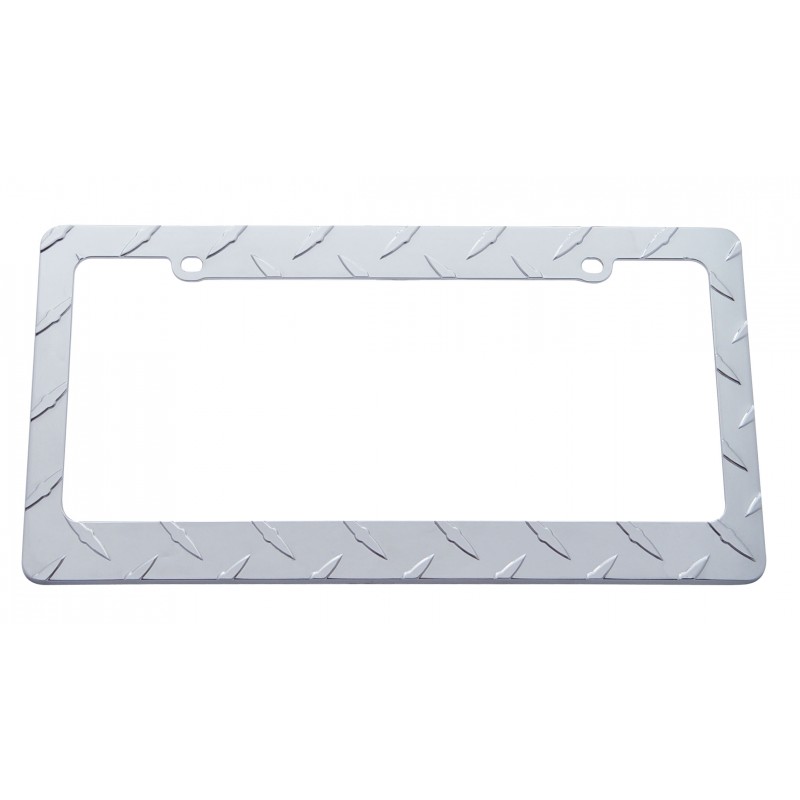 Chrome Designer License Frame - Diamond