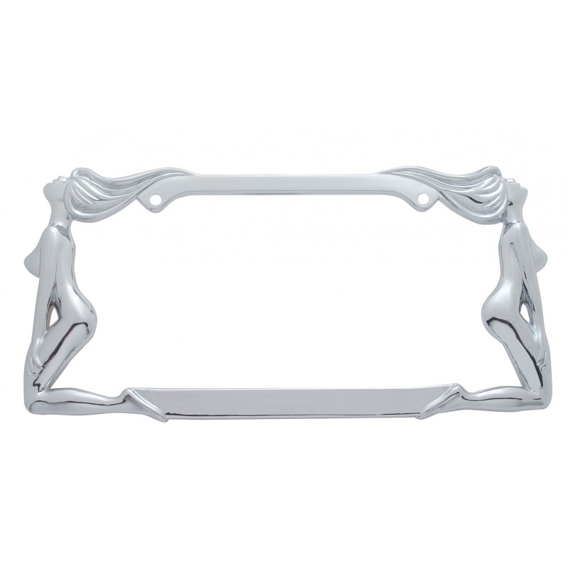 Chrome Designer License Frame - Twin Nude