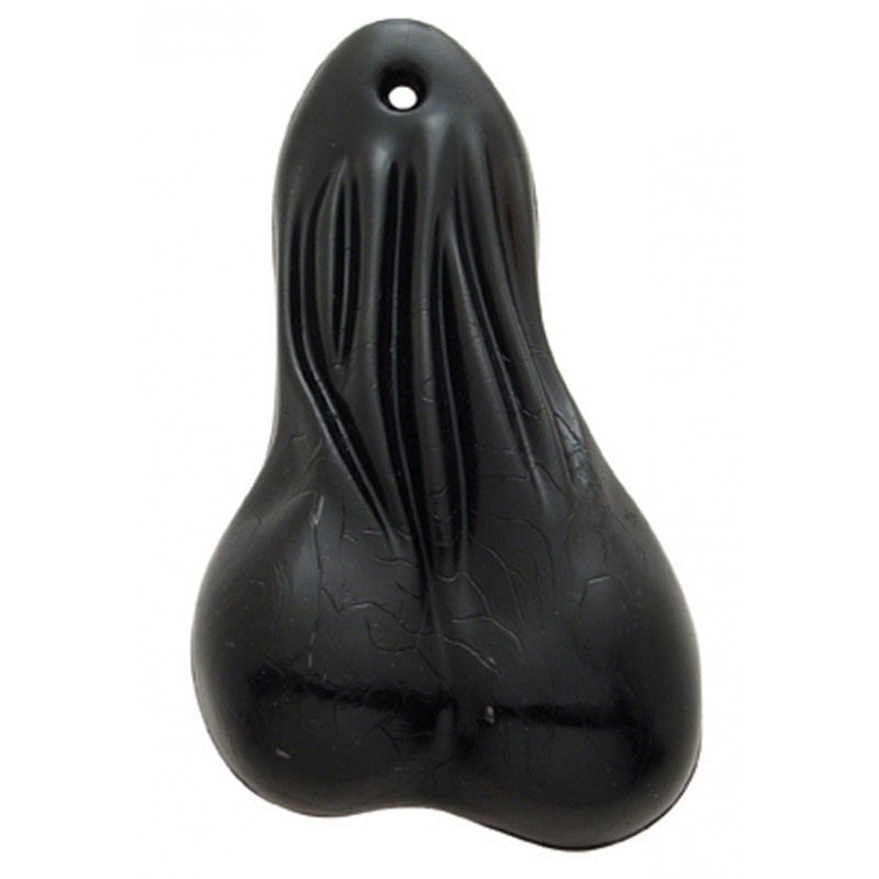Large Rubber Balls - Solid Black