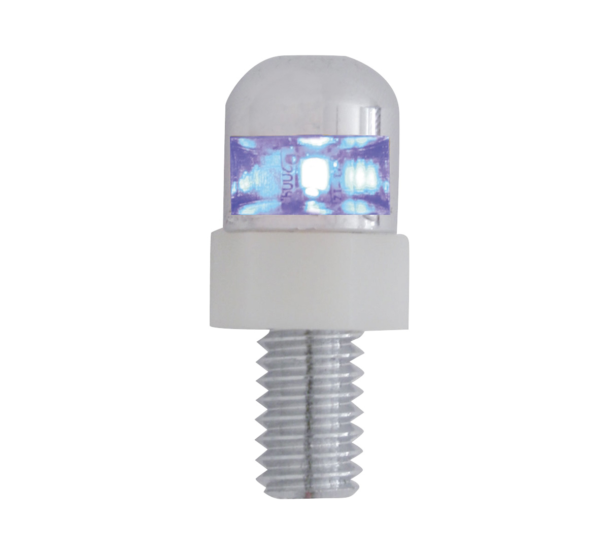 (2/Card) I Blue Led Fastener W/ Stainless Steel Housing