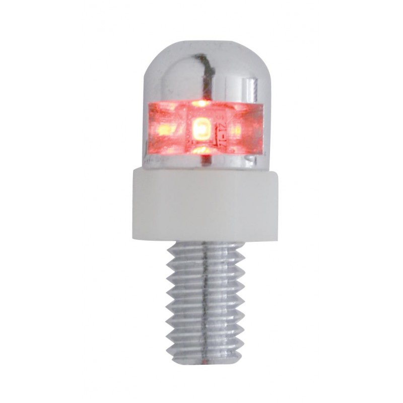 (2/Card) I Red Led Fastener W/ Stainless Steel Housing