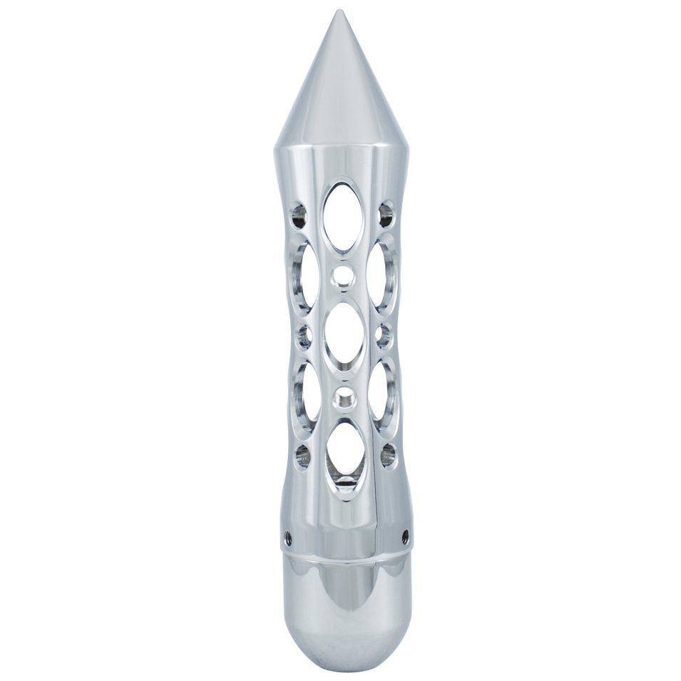 Chrome "Daytona" Shift Knob With Aluminum 5/16-24 Sae Thread Shift Knob Adaptor