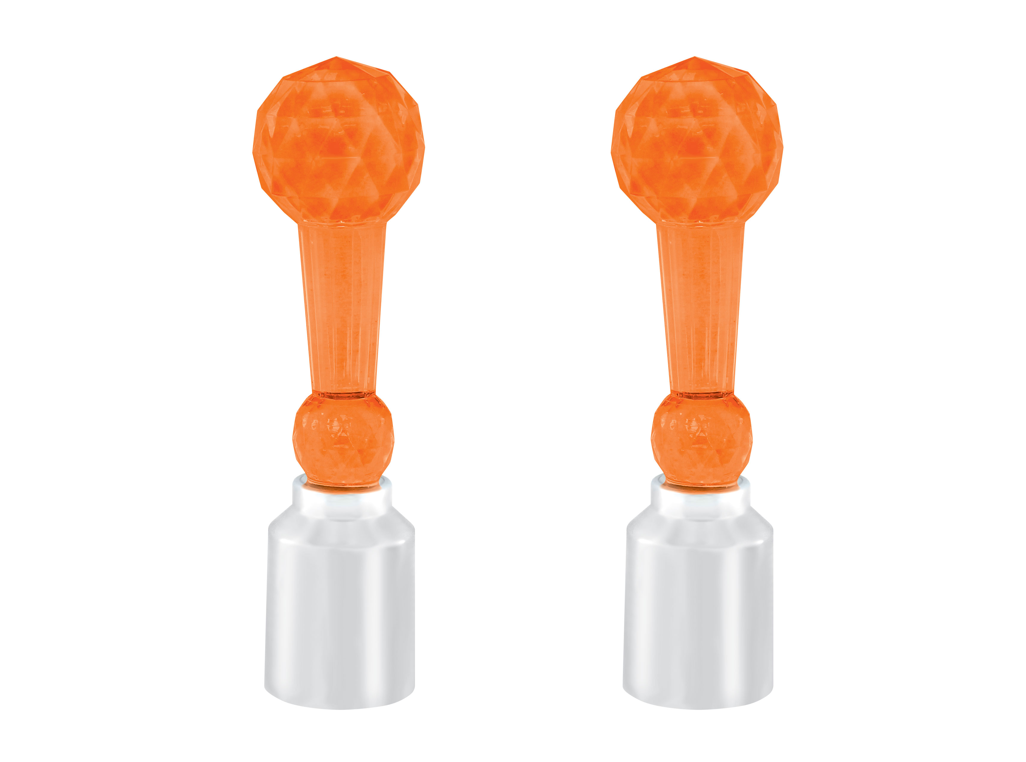 (2/Card) Crystal Ball Tower Guide Top - Amber
