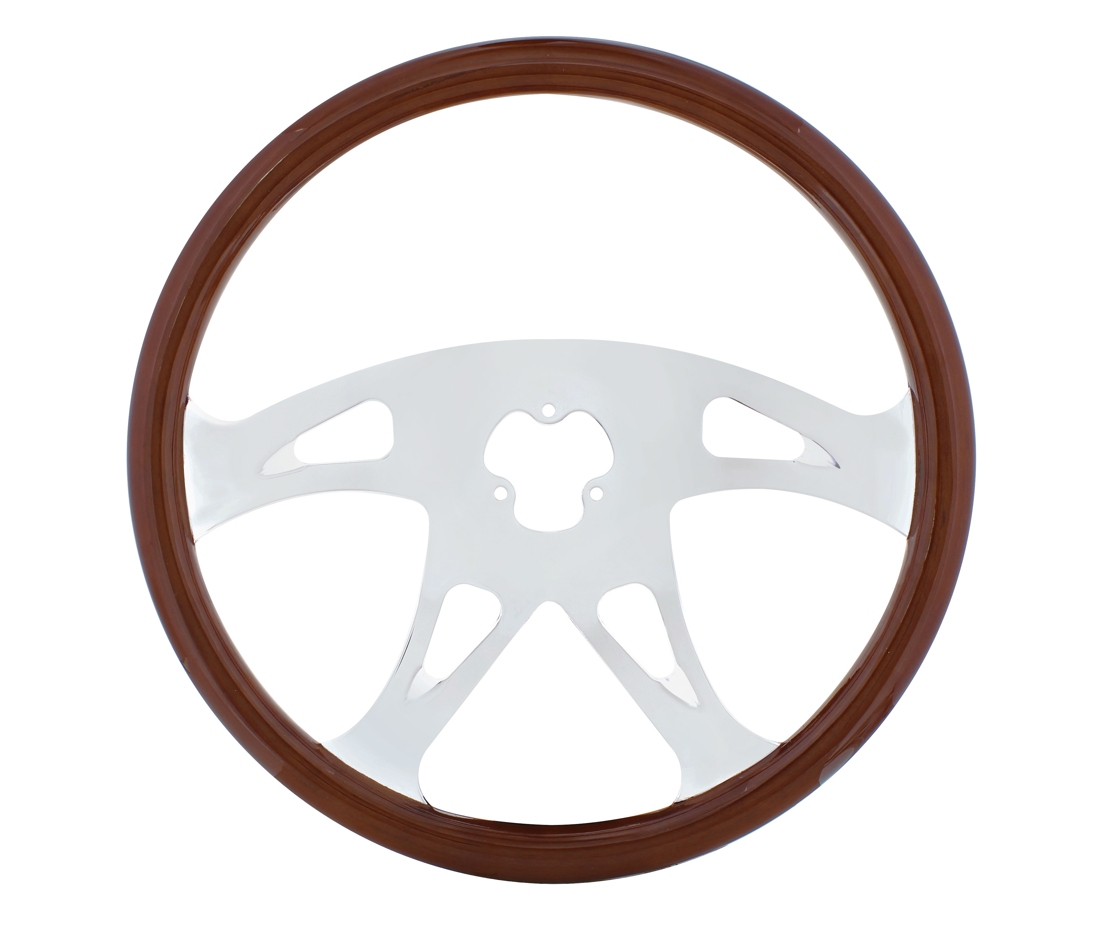 18" Chrome Steering Wheel - 4 Spoke "Boss" Steering Wheel
