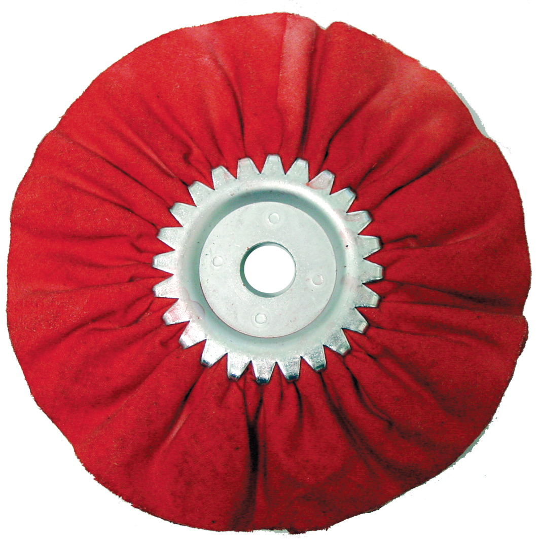 6" Red Tough/Hard Buffing Pad - 12 Ply. & 3/4" Arbor