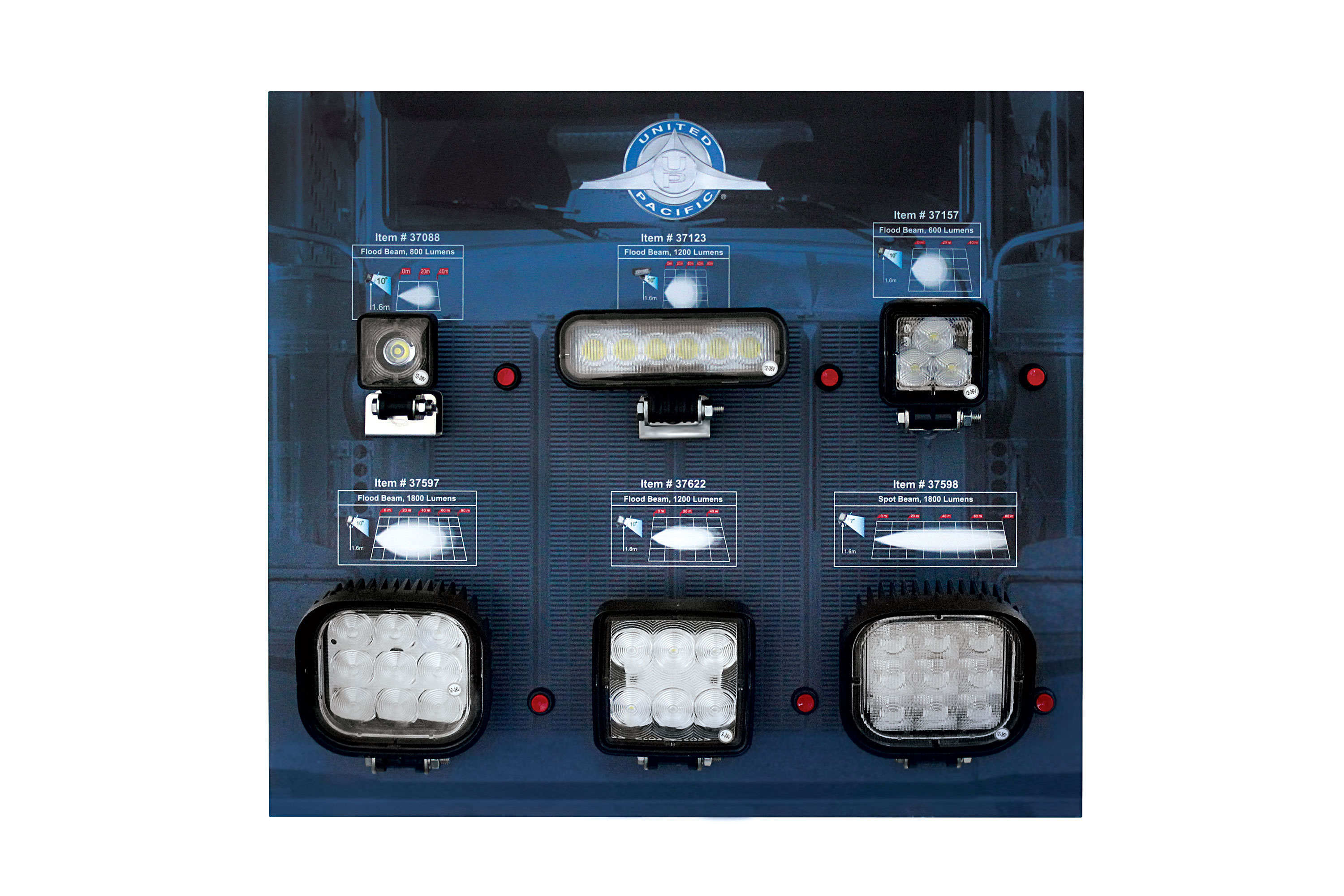 United Pacific Work Light Display