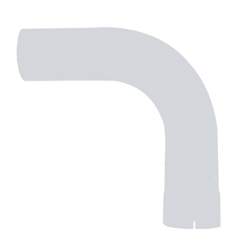 Aluminum 90 Exhaust 5" Expanded Elbow, 5" I.Dia., 5" O.Dia. - 18" X 18"