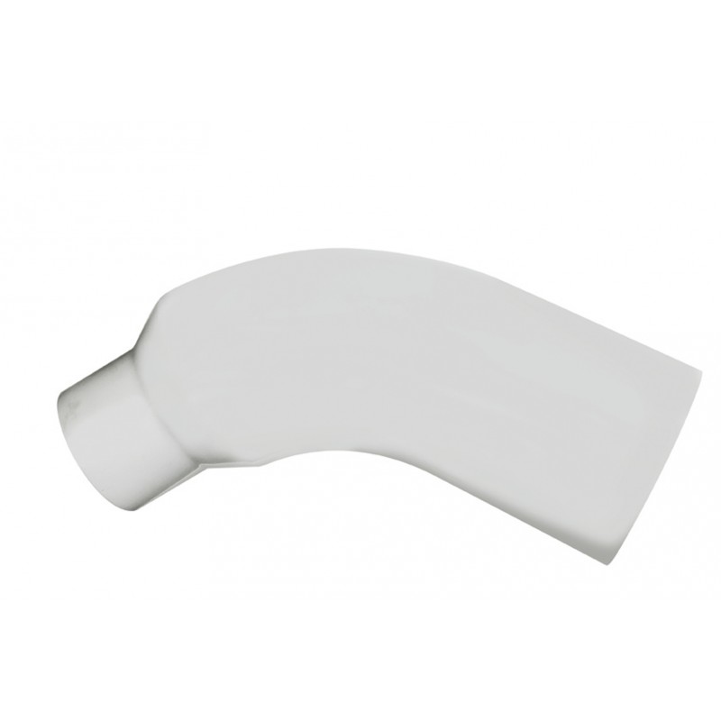 Chrome Peterbilt 379 Exhaust Elbow Replacement, 58 Angled, Reducing 7"-5" O.Dia.