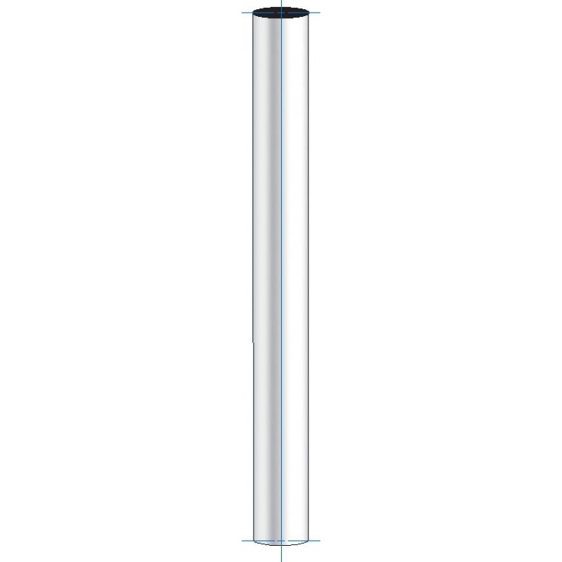 Straight Exhaust, 5" Dia., 24" L