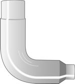 10 -5inch reduced Exhaust Elbow, 90