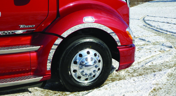 Kenworth, T680 Fender Wheel Well Trim with Fairings, (2013+)