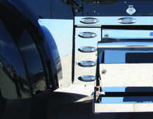 Kenworth, W900 Cab Panel with 8 Clear Flatline LED