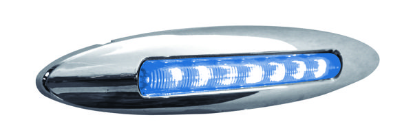 Slim Marker Flatline Blue LED, (9 Diodes)