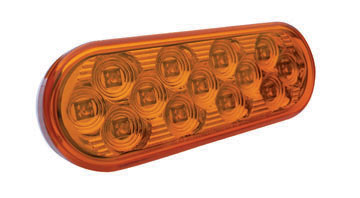 Oval Mirror Amber Stop, Turn & Tail LED, (13 Diodes)