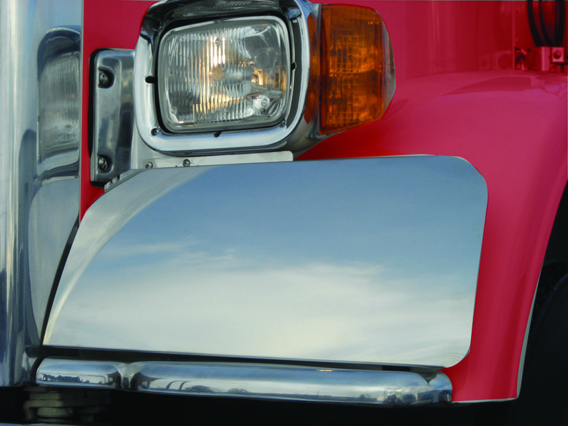 Peterbilt, 367 Fender Guard for Forward Axle, Single Headlight