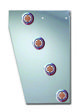 Peterbilt, 379 Cowl Panel with 8 X 2inch Flatline LED & Bezels