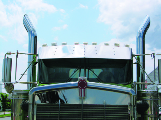 14inch Kenworth, W900 Curved Glass Sunvisor, (1990, 2006)
