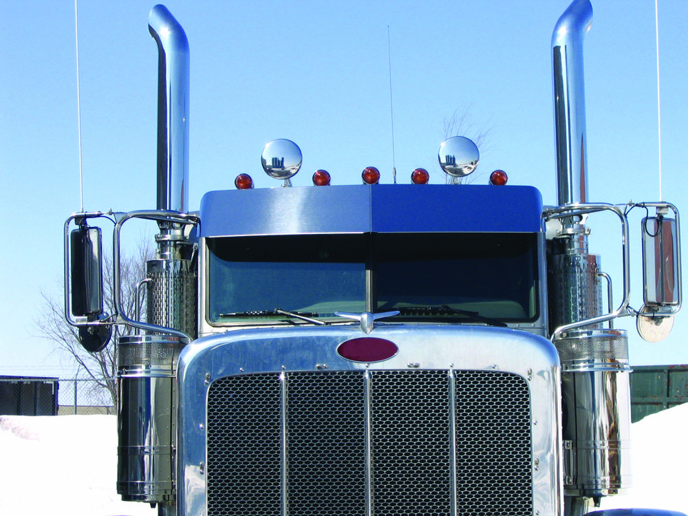 14inch Boltless Peterbilt, 379 Standard Cab Sunvisor, (1987+)