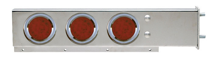 Mud Flap Hanger with Flat Top & 6 x 4inch LED & Bezels