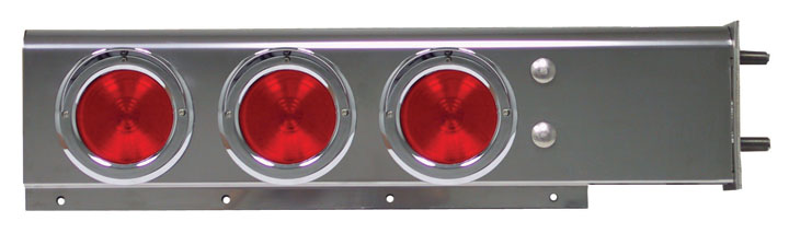 Mud Flap Hanger with Rounded Top & 6 x 4inch LED & Bezels