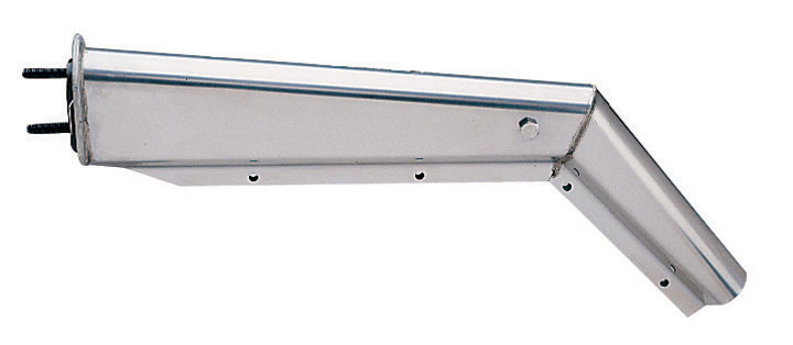 28 1, 2inch 45? Heavy Duty Mudflap Hanger with 2 1, 2inch Spacing, Stainless Steel