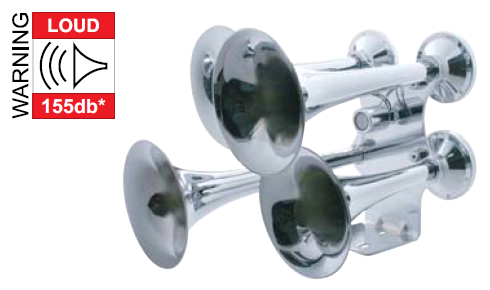 Chrome Econ. 4 Trumpet Train Horn