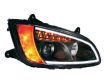 2008+ Kenworth T660 Projector Headlight - Passenger Side - Black - Out